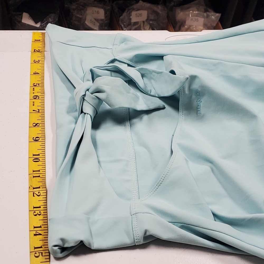 Patagonia Womens Morning Glory Dress Size XL Blue Midi Halter Outdoor Tie Back - Picture 9 of 12